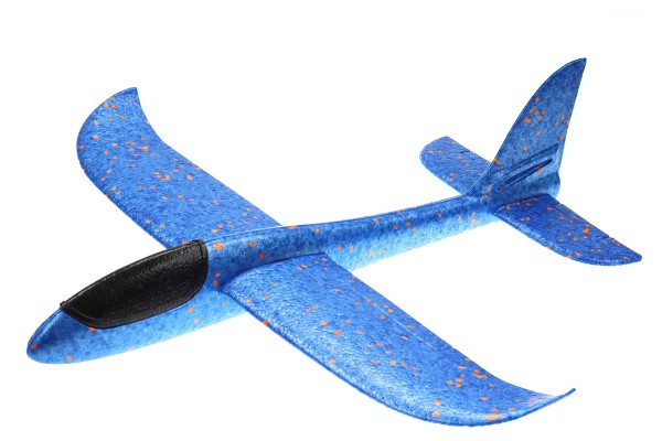 Styropor Gleitflieger blau 49*48*12,5cm
